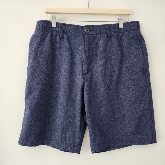 Under Armour Other - Under Armour blue flat front chino‎ golf shorts mens size 38